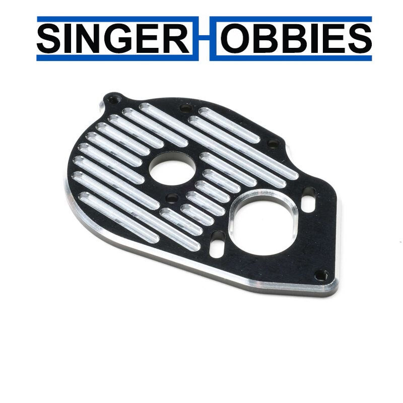 LOSI TLR-1071 Motor Plate, Machined Aluminum, Black: 22S Sprint