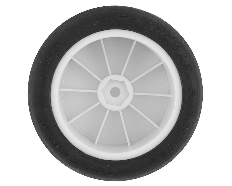 Thumbnail: JCONCEPTS 4017-1691 Smoothie 2 2.2" Mounted Rear Buggy Tires White Silver 12mm