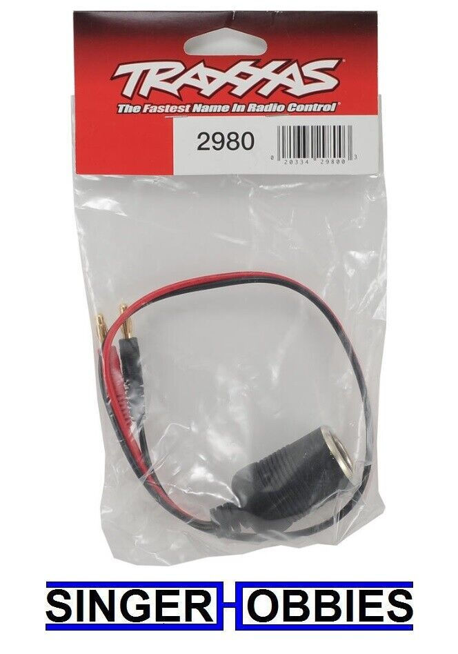 Traxxas 2980 - Adapter, 12V (female) (to bullet connectors) NEW TRA2980 TRA1