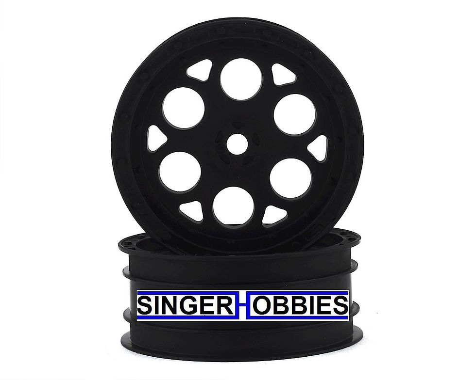Thumbnail: Pro Line 2782-03 Showtime 2.2" Sprint Car Front Sprint Wheels (Black) w/ 12mm