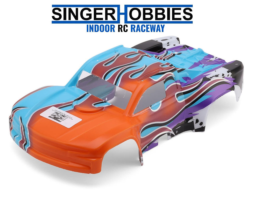 Thumbnail: PRO-LINE 367522 Arrma Mojave Grom 2019 Chevy Silverado Fire & Ice Painted Body