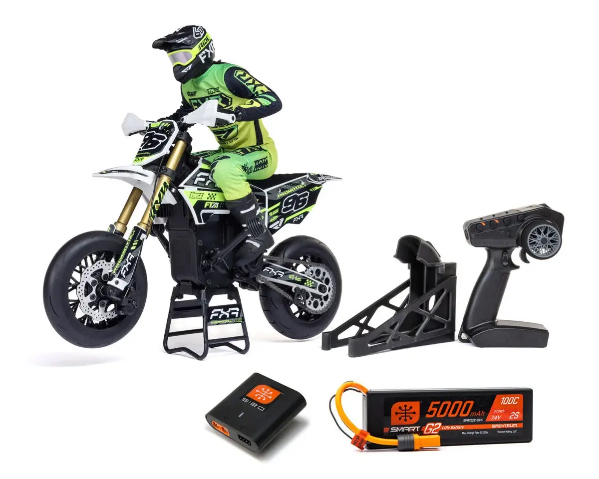 Losi LOS-2310 Promoto-SM FXR Supermoto RTR 1/4 Brushless Motorcycle FRX W/ LIPO
