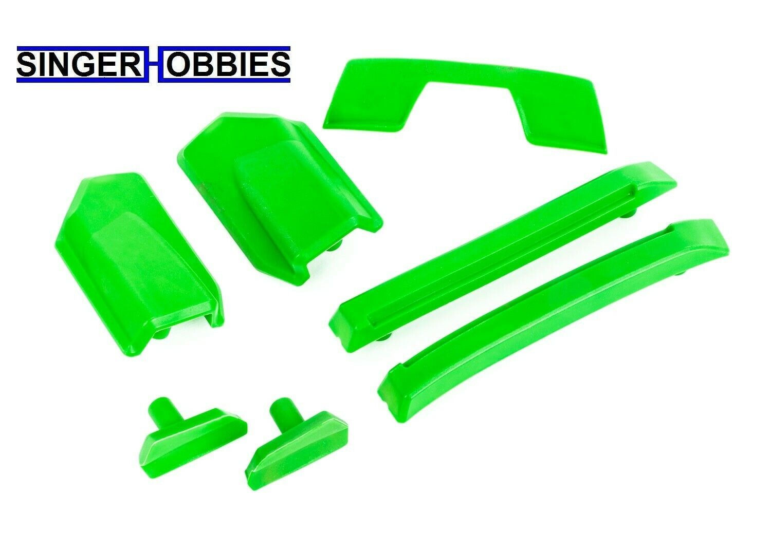 Traxxas 9510G Body Reinforcement Set Green/ Skid Pads Roof SLEDGE NEW TRA1