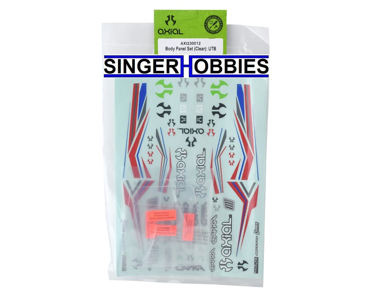 Axial AXI230012 Body Panel Set (Clear): UTB Capra 1.9