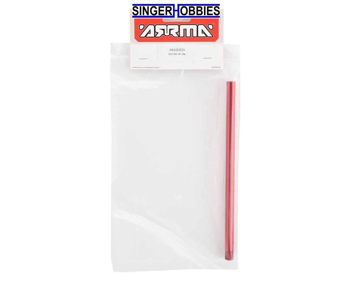 ARRMA ARA320533 4S BLX Outcast 200mm Center Brace Bar (Red)