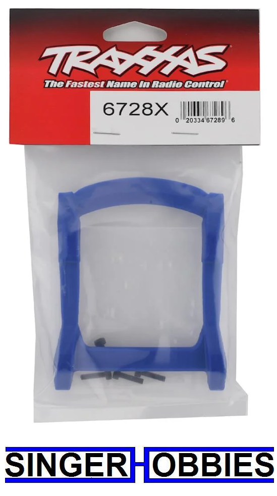 Traxxas 6728x Rustler 4x4 Skid plate roof body 3x12mm CS 4 BLU NEW TRA6728x TRA1