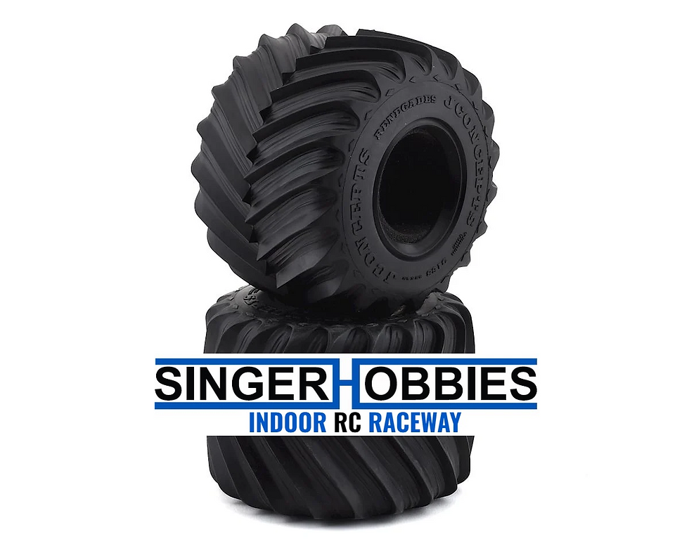 Thumbnail: JCONCEPTS 3168-01 5.6" Renegades Monster Truck Tire w/React Foams (2) (Blue)