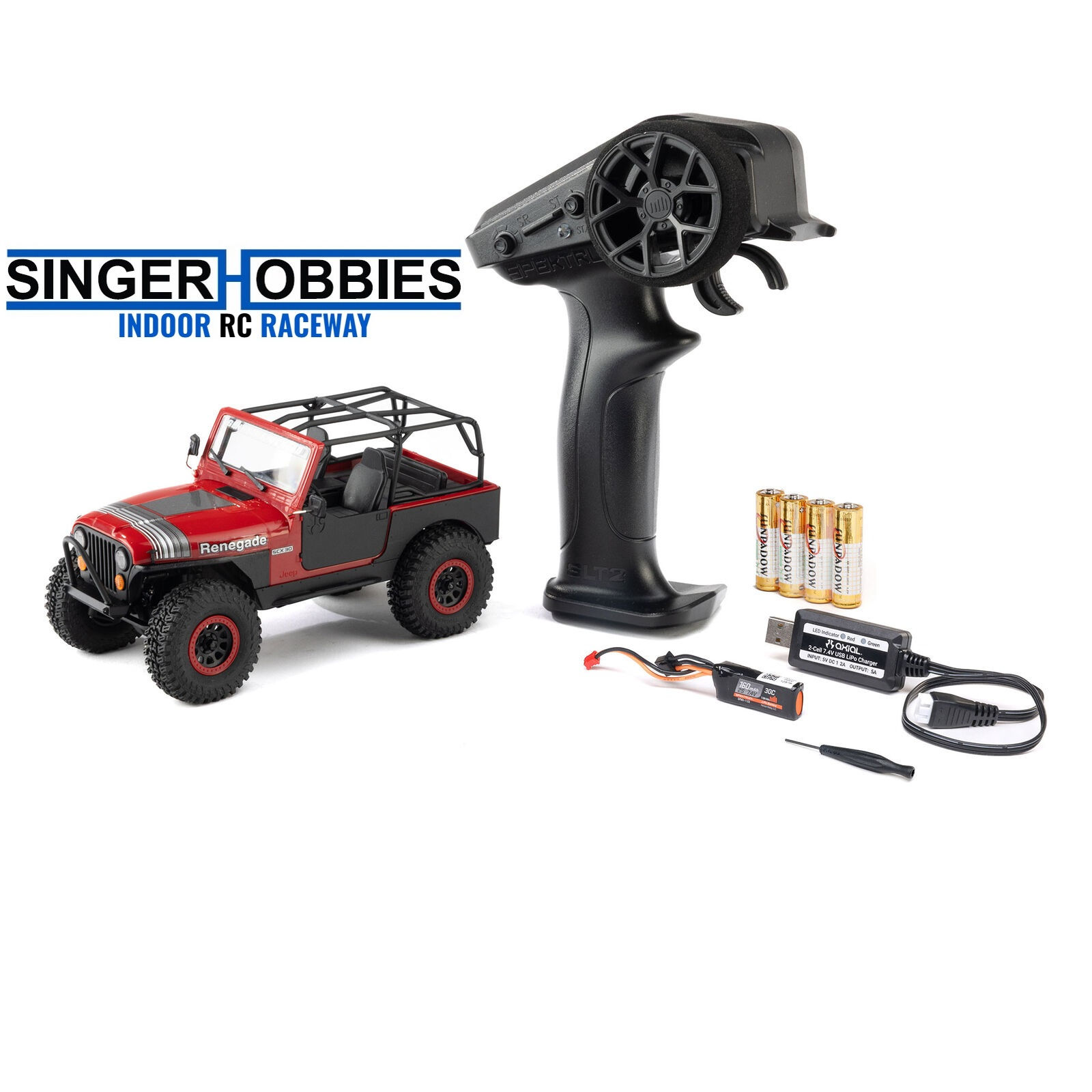 AXIAL AXI-3273T 1/30 SCX30 Jeep CJ-7 Renegade 4X4 RTR Brushed Rock Crawler