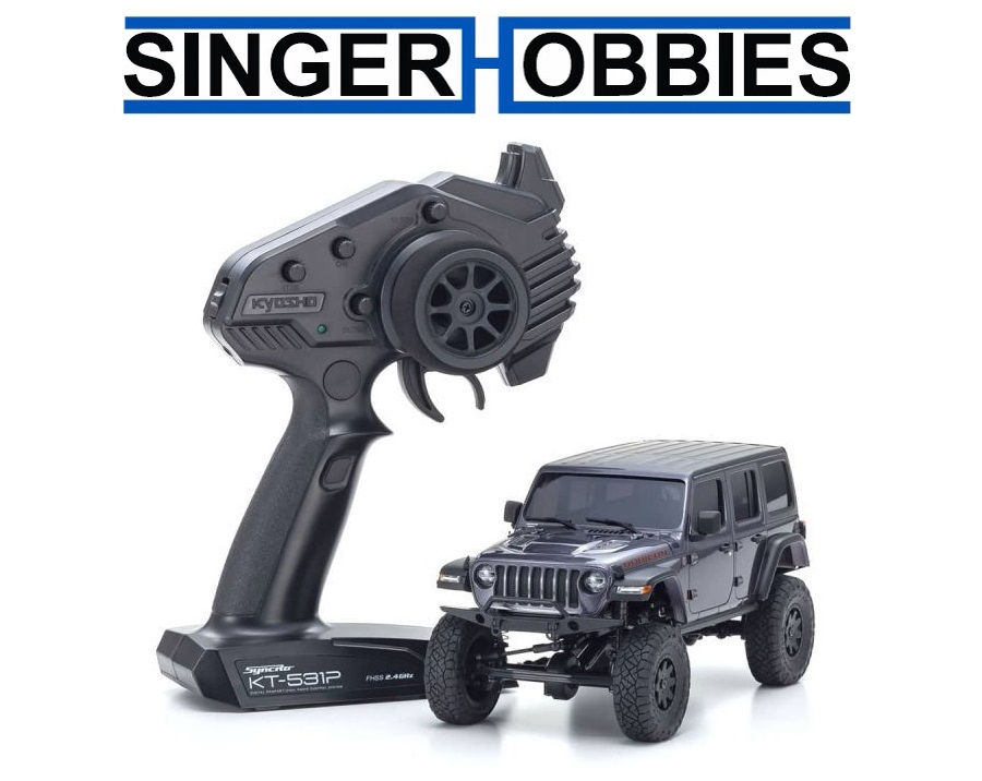 Kyosho 32521GM Mini-Z 4x4 Jeep Wrangler Unlimited Rubicon Granite GRAY RTR