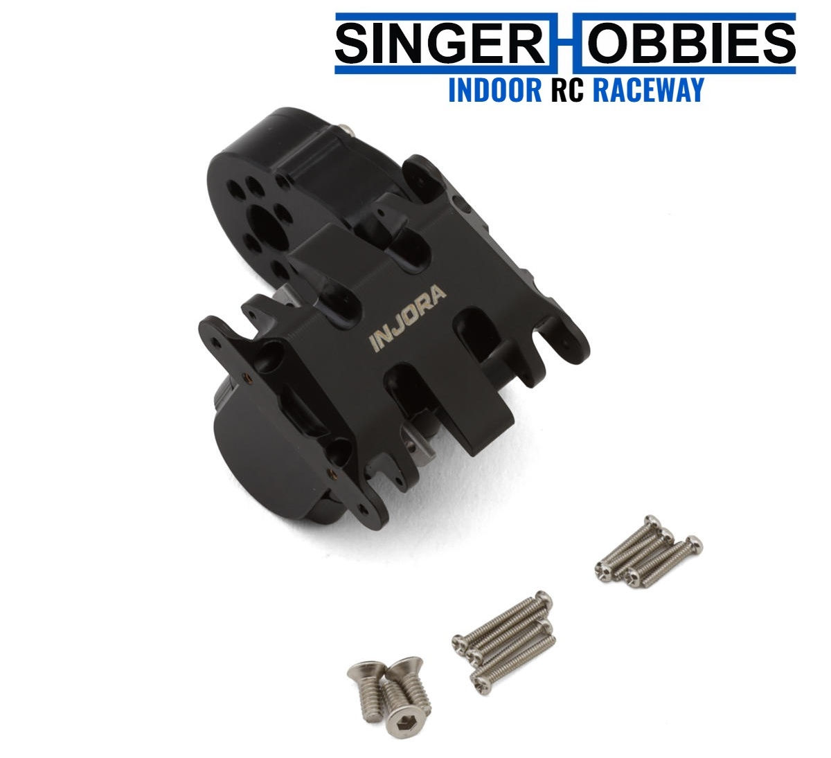 INJORA SCX30-31 Axial SCX30 Complete Transmission & Brass Skid Plate Set (38.8g)