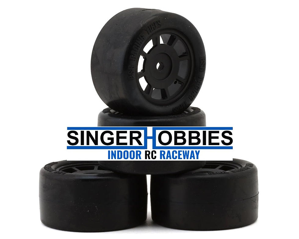 BSR RACING BXRRR2032 1/12 Race Radial NASCAR Rubber Carpet Tires (4) 32 Shore