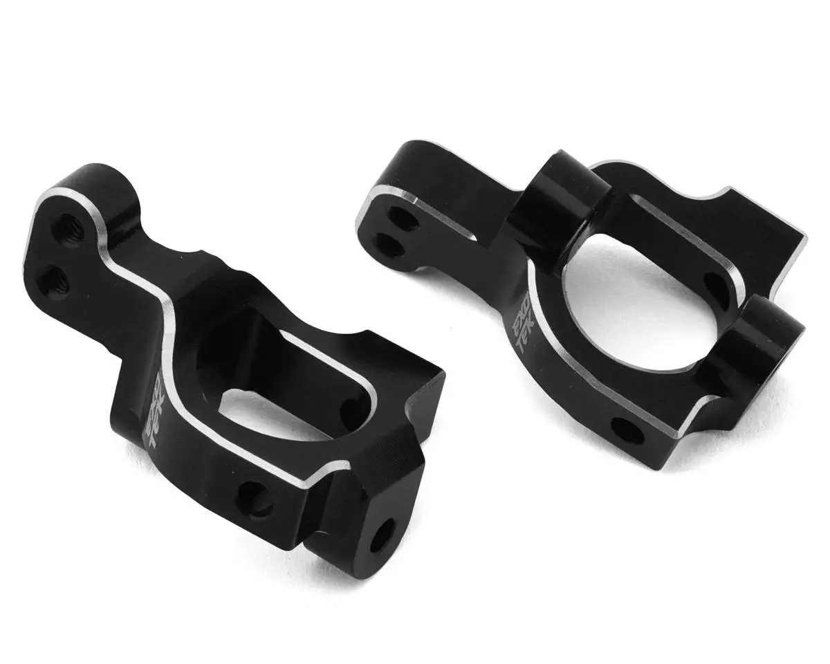 EXOTEK EXO2327 Losi 22S Sprint Aluminum HD Caster Block Set (Black) (2)