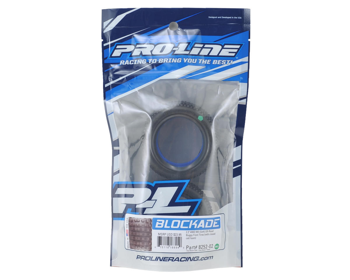 PRO-LINE 8252-02 Blockade 2.2" 4WD Buggy Front Tires (2) (M3)