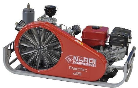 nurkowa sprężarka Nardi Pacific EG z napędem spalinowym 330 bar