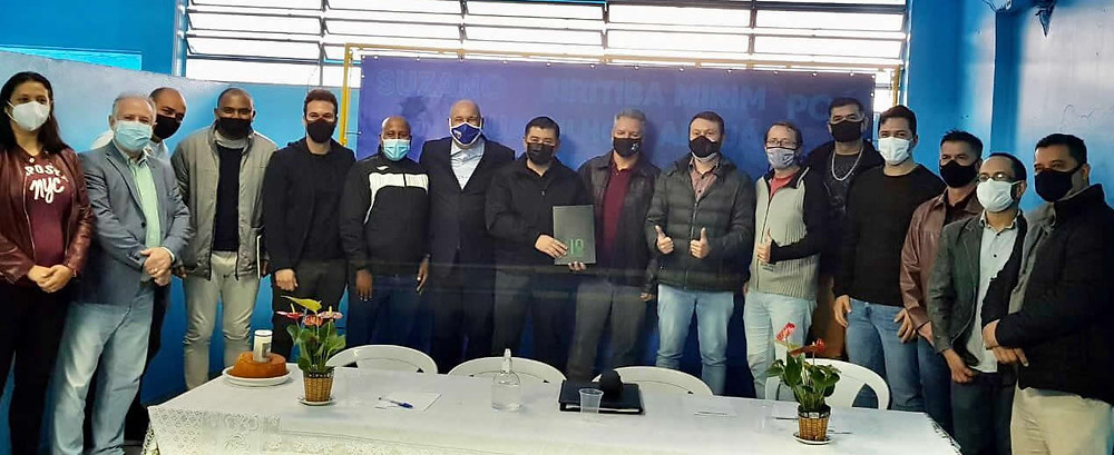 9 secretários da região do alto Tietê e a presença do prefeito de Suzano (anfitrião) Sr. Rodrigo Ashiuchi