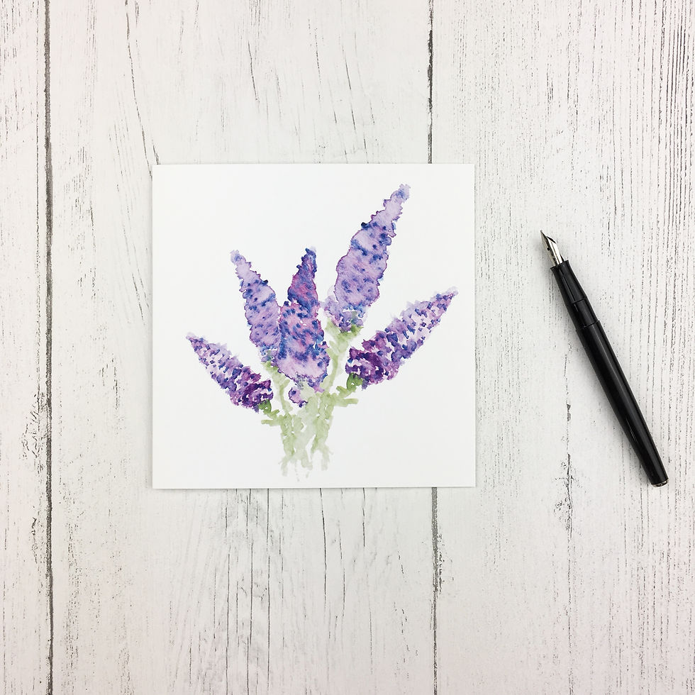 Thumbnail: Buddleia Greetings Card