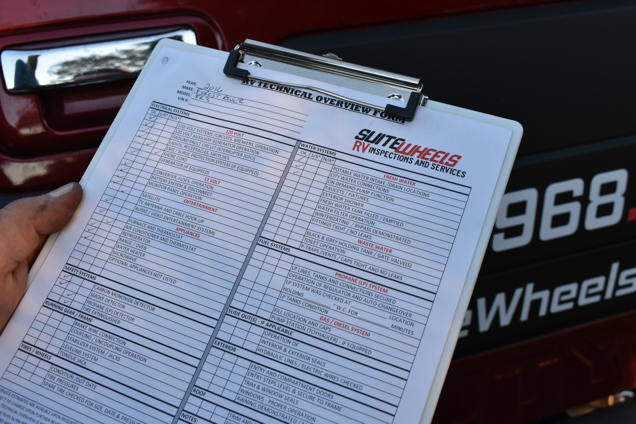 Used Rv Inspection Form What is an RV Inspection? | Mobile RV Inspection by Suite Wheels RV