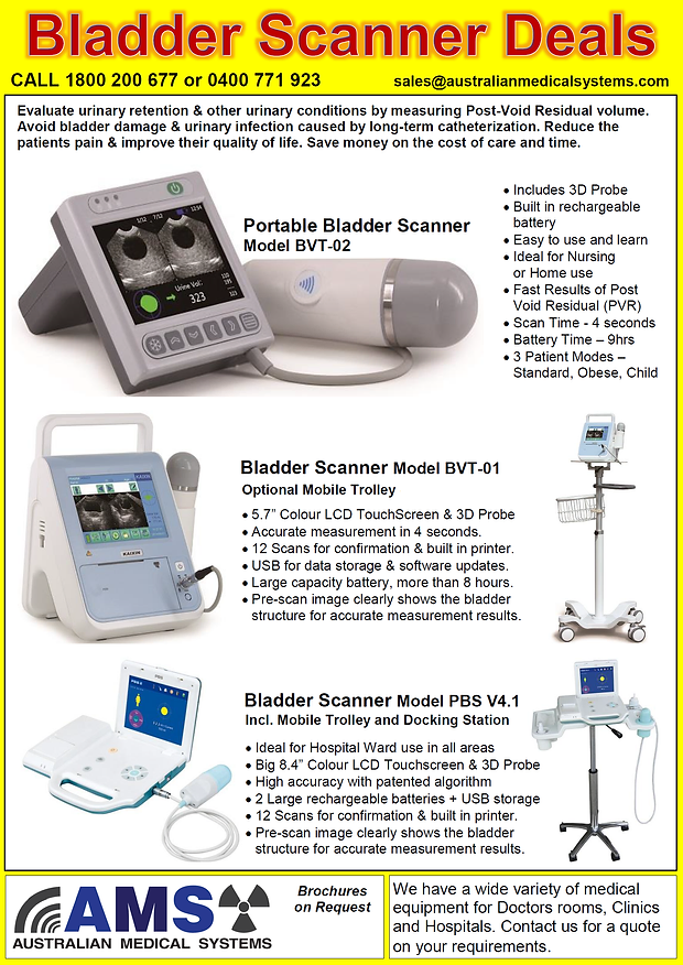 Bladder Scanner Touch Screen