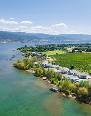 Drone photograph of the Okanagan Valley Summerland