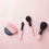 Miniatura: Pink Fan-shaped Powder Brush for Face - Specially handcrafted in Kumano