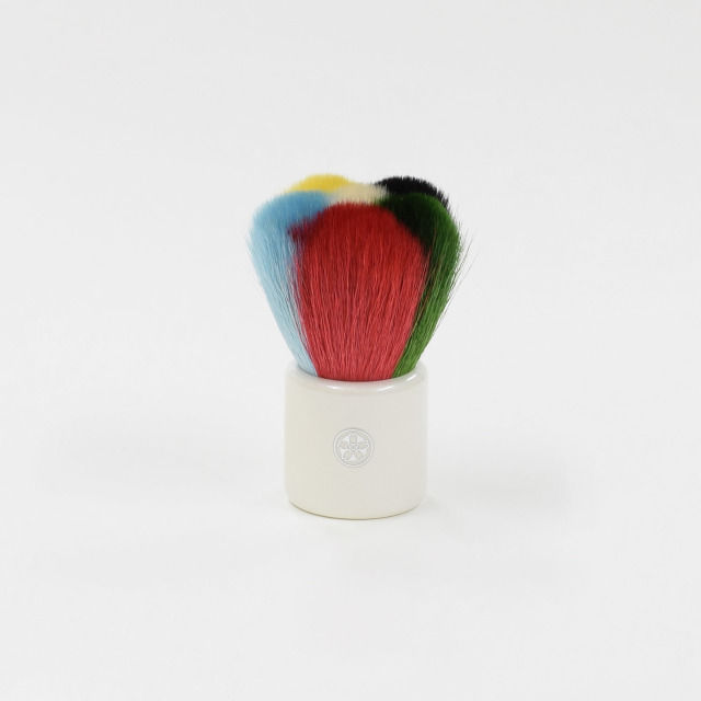 Multicolored Modern Cheek Brush
