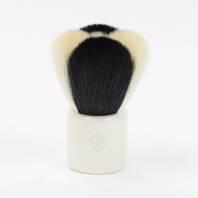 Modern Black and White Face/Rouge Brush