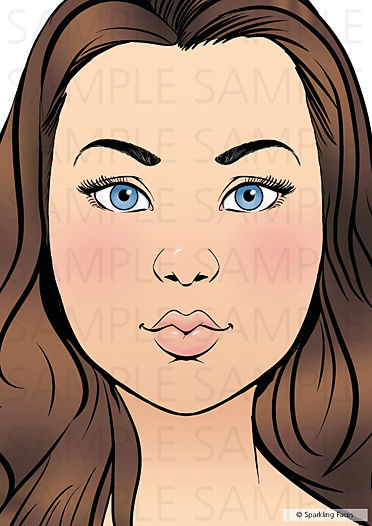 Adult Face Marie Practice Board by Sparkling Faces