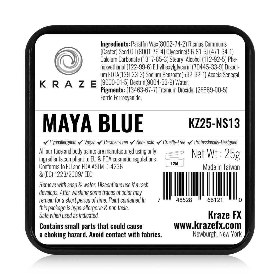 Thumbnail: KRAZE MAYA BLUE (NON STAINING) SQUARE - 25 GM