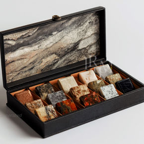 Granite stone sample box