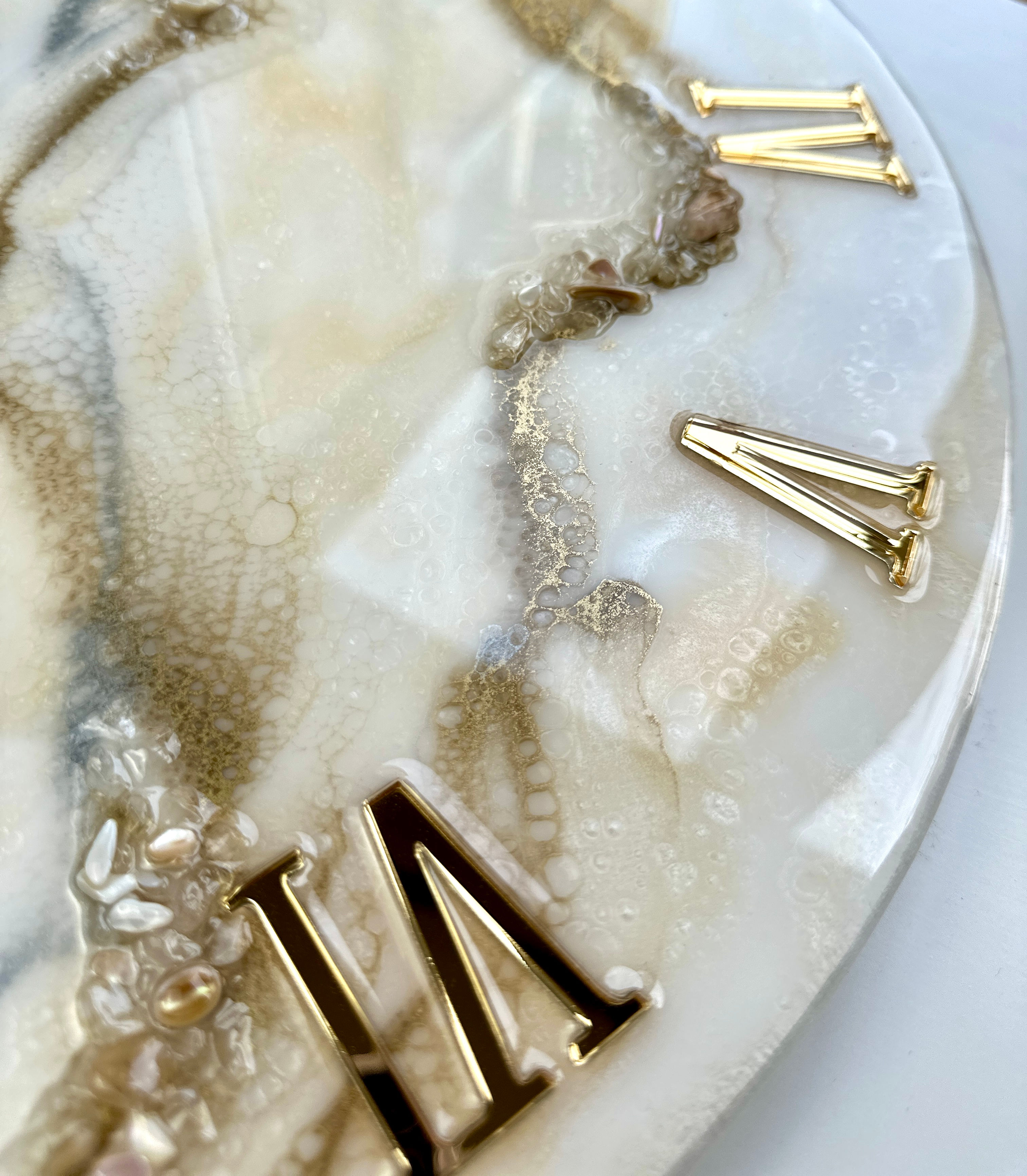 Roman Mirror Acrylic Clock Numbers Kit 12 pcs