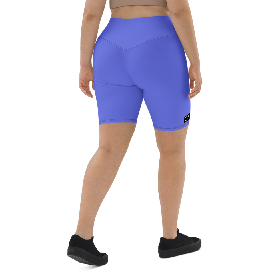 Thumbnail: Neon Blue Biker Shorts with inside pocket
