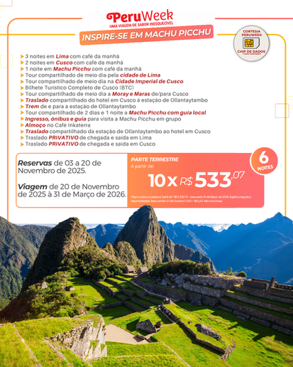 ✨ Inspire-se em Machu Picchu!