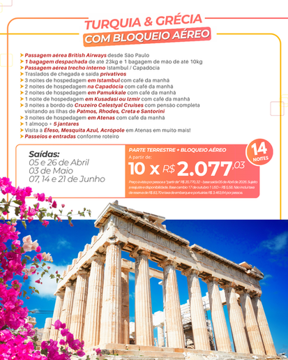 Turquia & Grécia com Bloqueio Aéreo! 🛳️