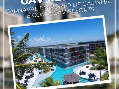 🌴✨ Carnaval em Porto de Galinhas é com GAV Resorts! ✨🎭