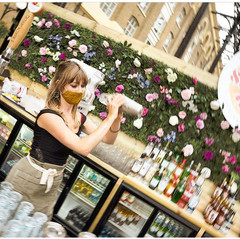 Bar Flower Wall at Hays Galleria