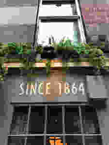 Pub exterior plants