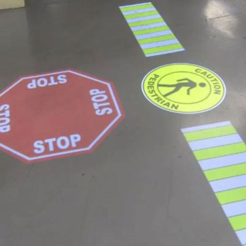 SafetyCast Projected Solutions - Pedestrian Awareness Signage and Projected Walkways