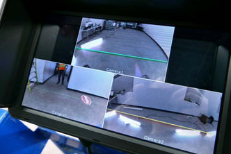Three screens of SmartEye Detect monitor