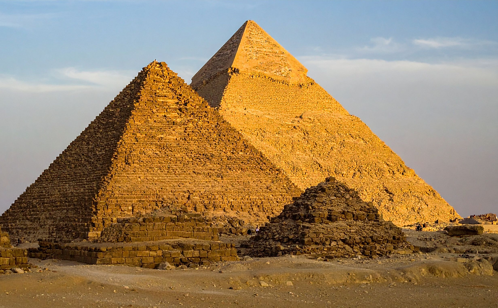 The Giza Pyramids are the most well-known pyramids in the entire world.