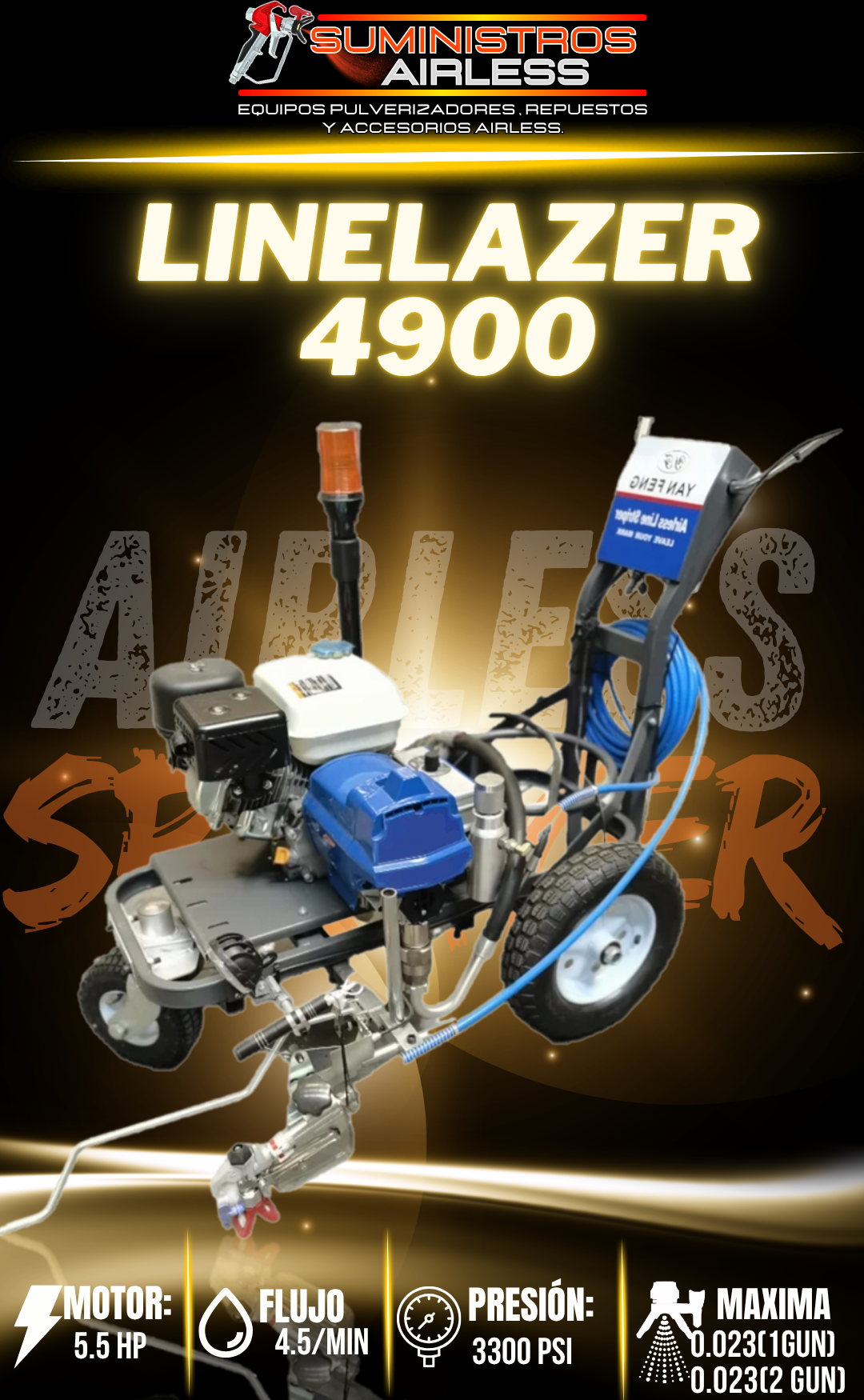 EQUIPO AIRLESS LINELAZER 4900