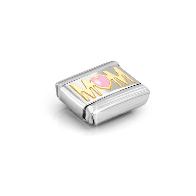 Thumbnail: Charm, Composable® Link, Yellow Gold MOM, Heart
