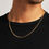 Thumbnail: yellow gold white gold necklace chain in 14kt 18kt gold