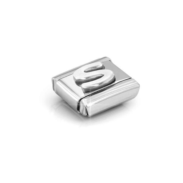 Thumbnail: Charm, Composable® Link, Letter S, silver