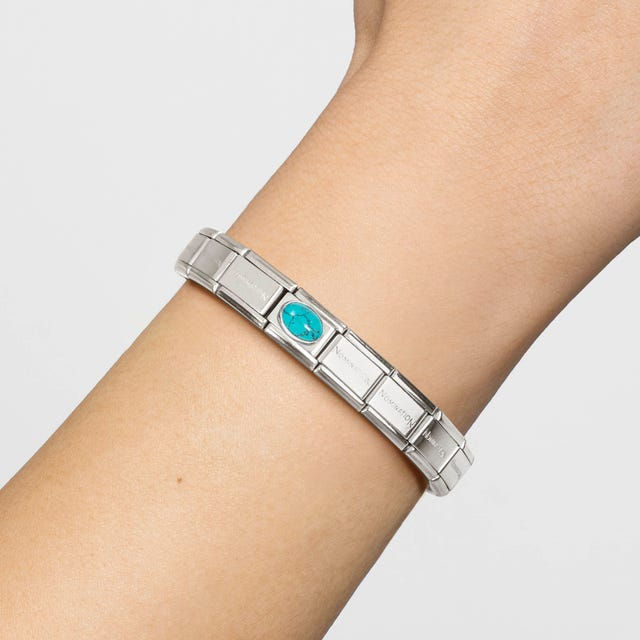 Thumbnail: Charm, Composable® Link, Veined Turquoise stone