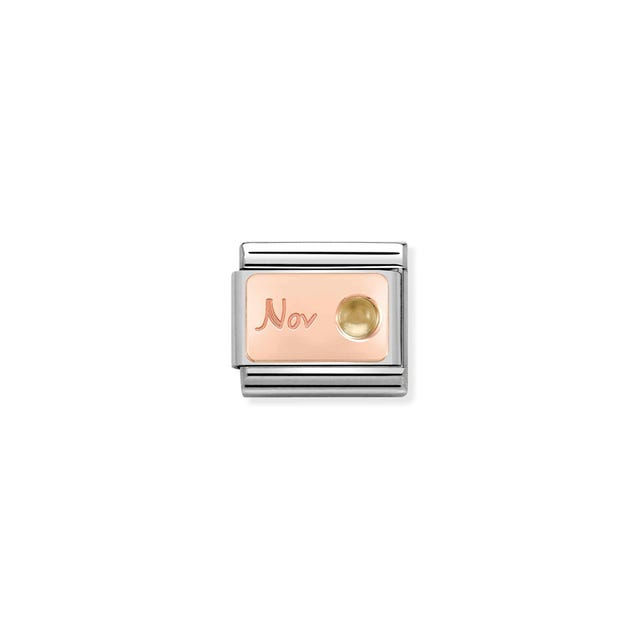 Charm, Composable® Link, November in Rose Gold