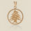Thumbnail: Lebanese cedar tree pendant medallion yellow gold