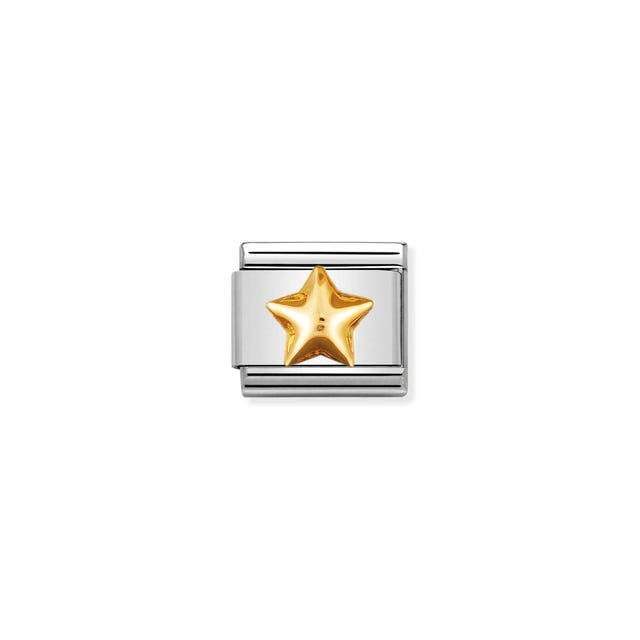 Charm, Composable® Link, Raised Star in Gold