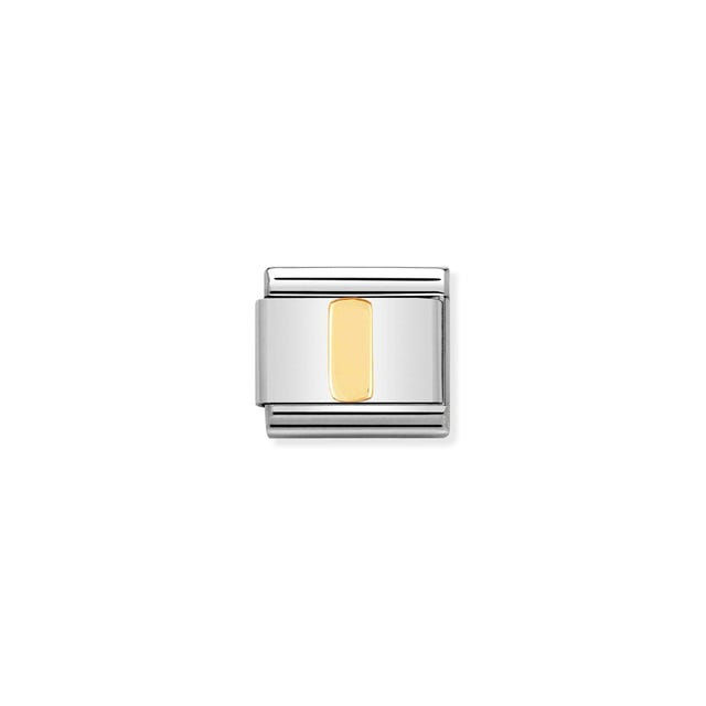 Charm, Composable® Link, Letter I in bonded yellow gold