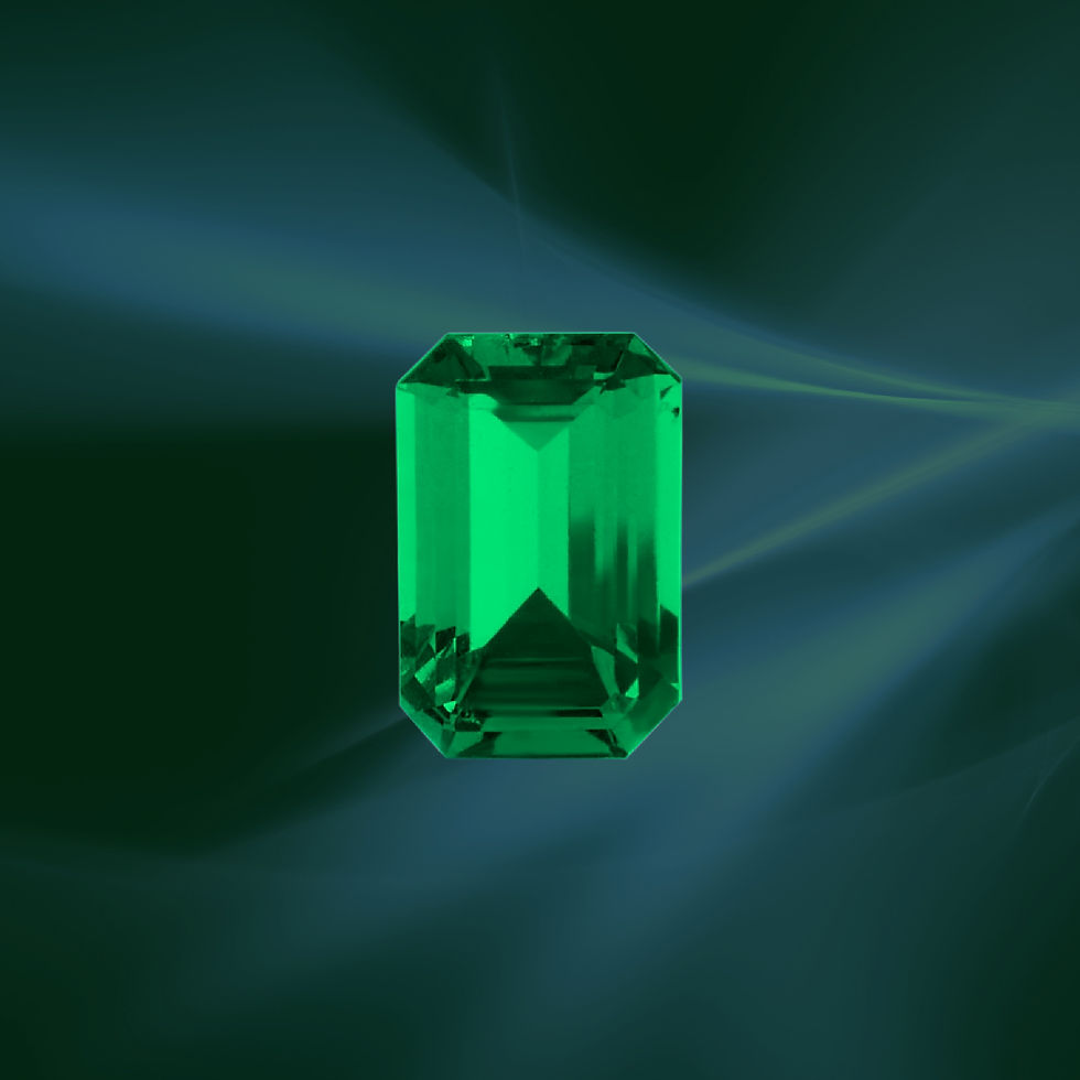 Thumbnail: Rose Gold Ring with Emerald May Birthstone