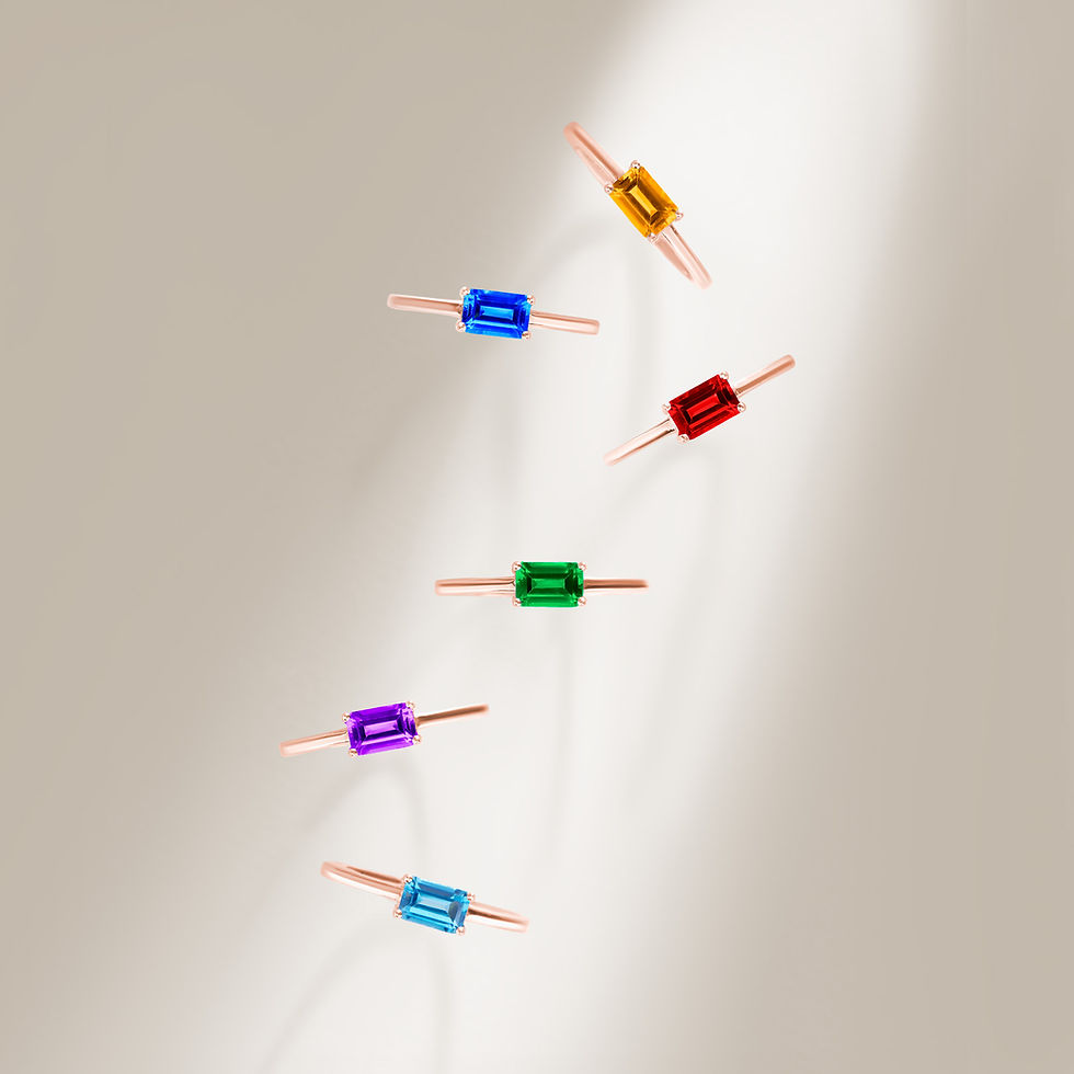 Thumbnail: Ruby Stack in Rose Gold